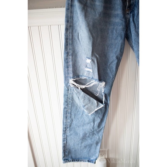 AGOLDE 90's PINCH WAIST JEANS SIZE 30 RIPPED NEW - Picture 4 of 6